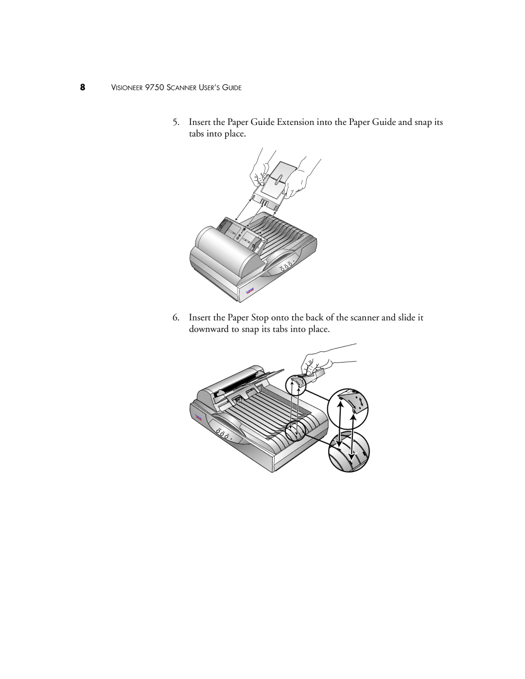 Visioneer manual Visioneer 9750 Scanner USER’S Guide 