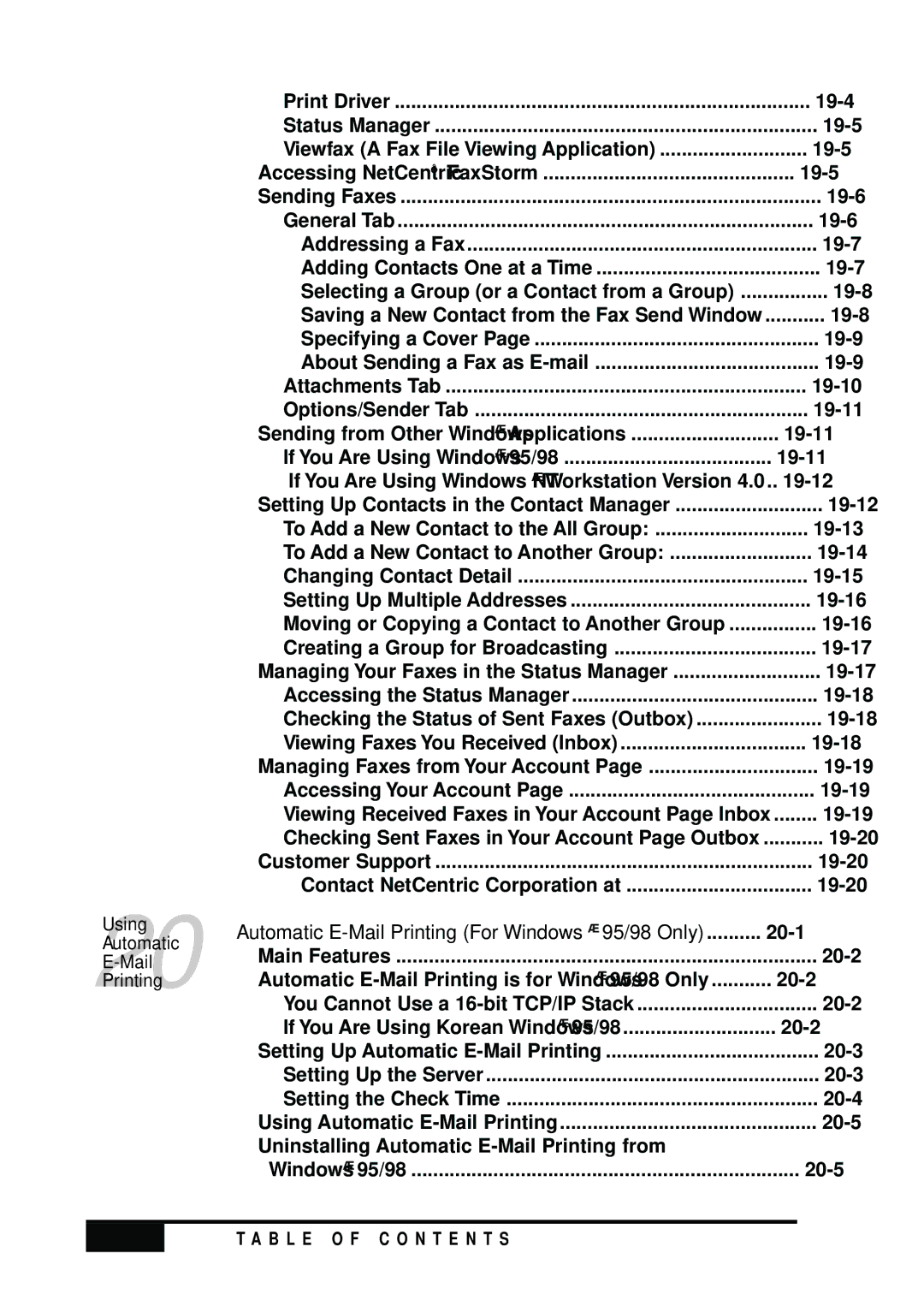 Visioneer MFC7050C owner manual Xii 