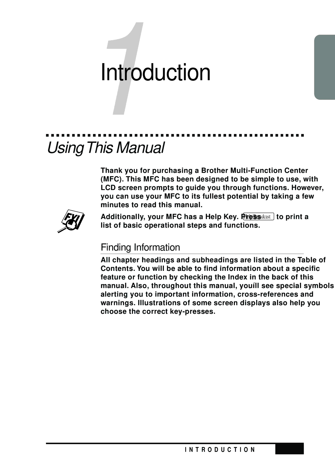 Visioneer MFC7050C owner manual UsingThis Manual, Finding Information 