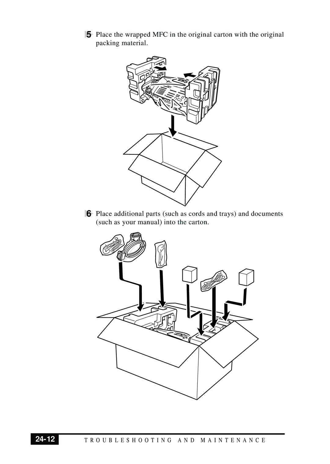 Visioneer MFC7050C owner manual 24-12 