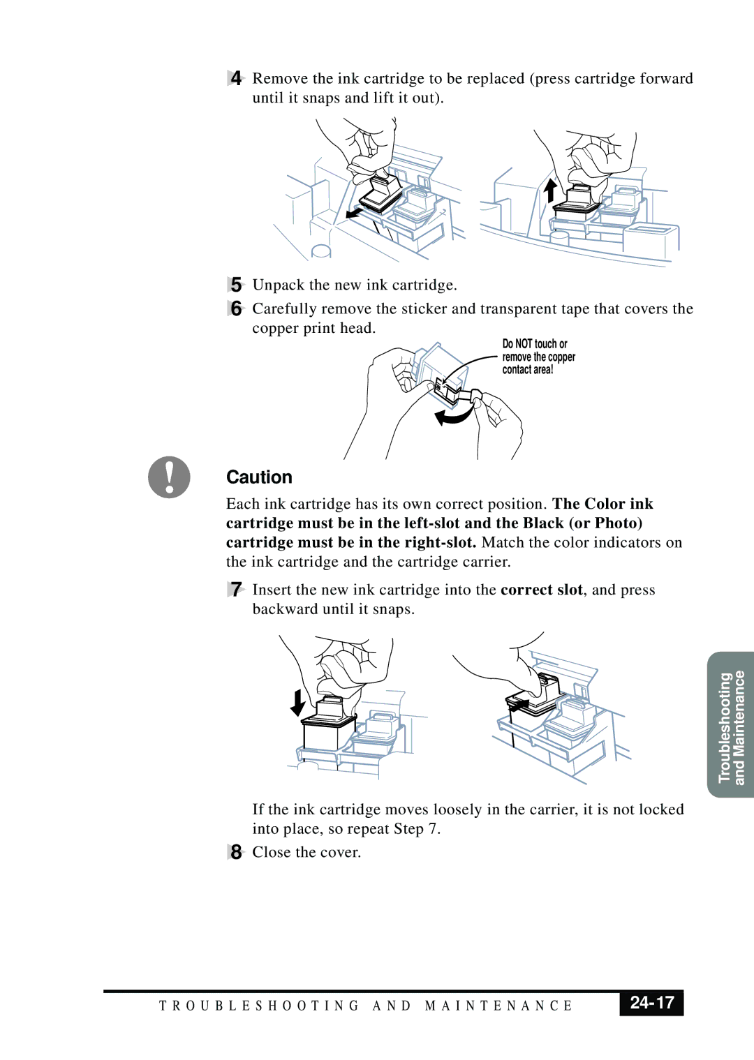 Visioneer MFC7050C owner manual 24-17 