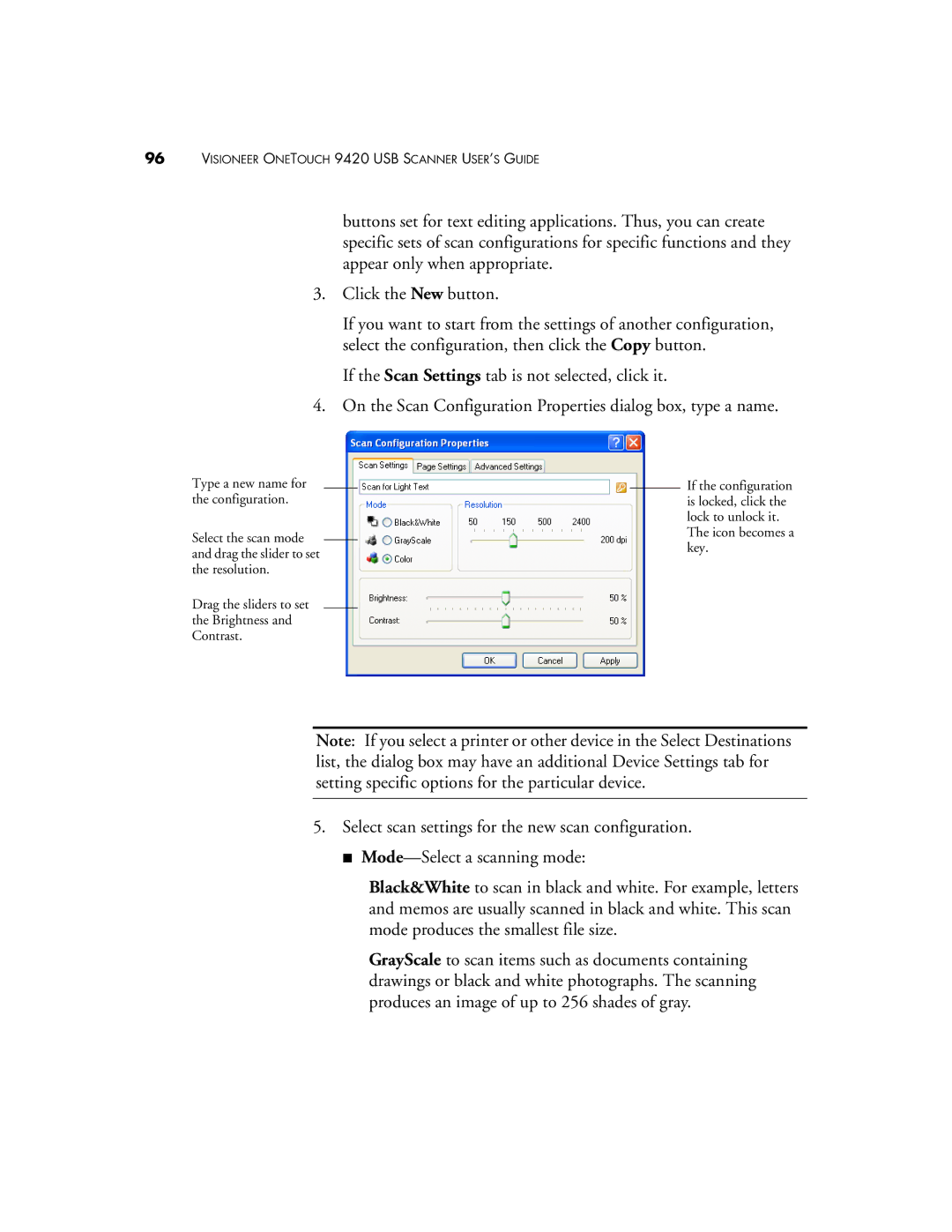 Visioneer One Touch 9420 manual Visioneer Onetouch 9420 USB Scanner USER’S Guide 