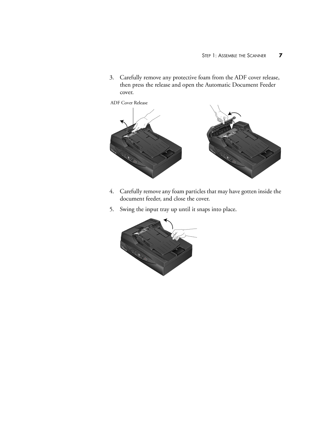 Visioneer Patriot 680 manual ADF Cover Release 