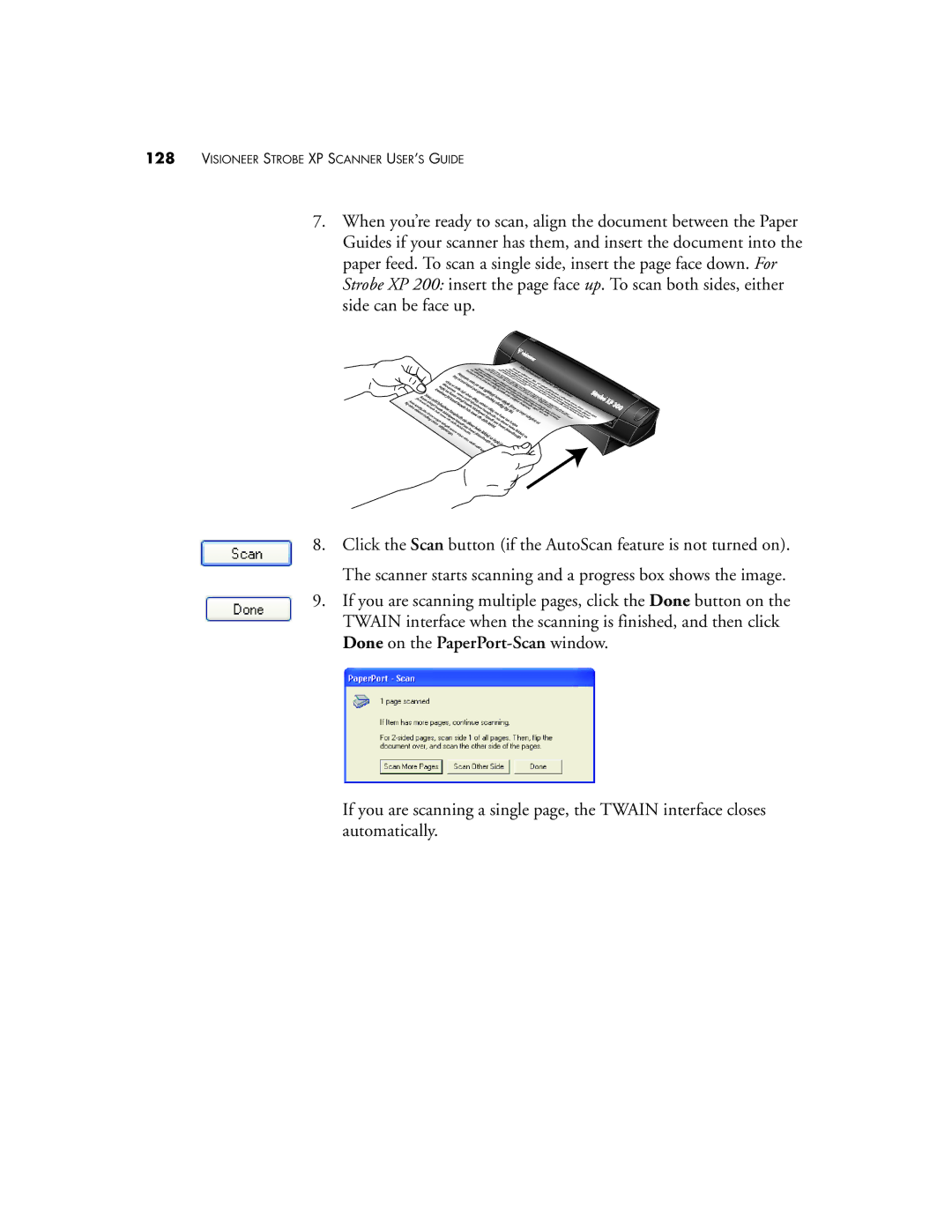 Visioneer XP 300, XP 200, XP 100 manual Visioneer Strobe XP Scanner USER’S Guide 