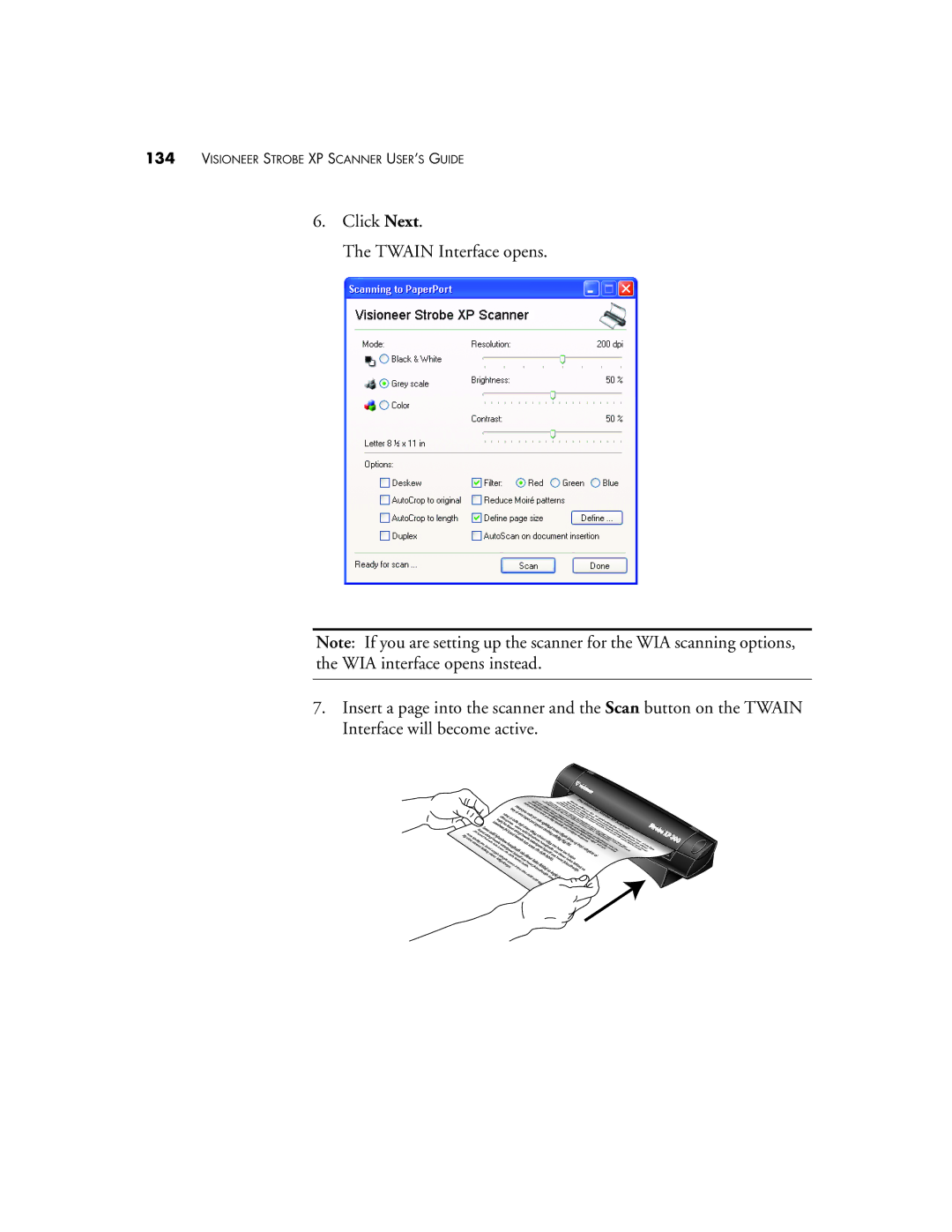 Visioneer XP 300, XP 200, XP 100 manual Visioneer Strobe XP Scanner USER’S Guide 