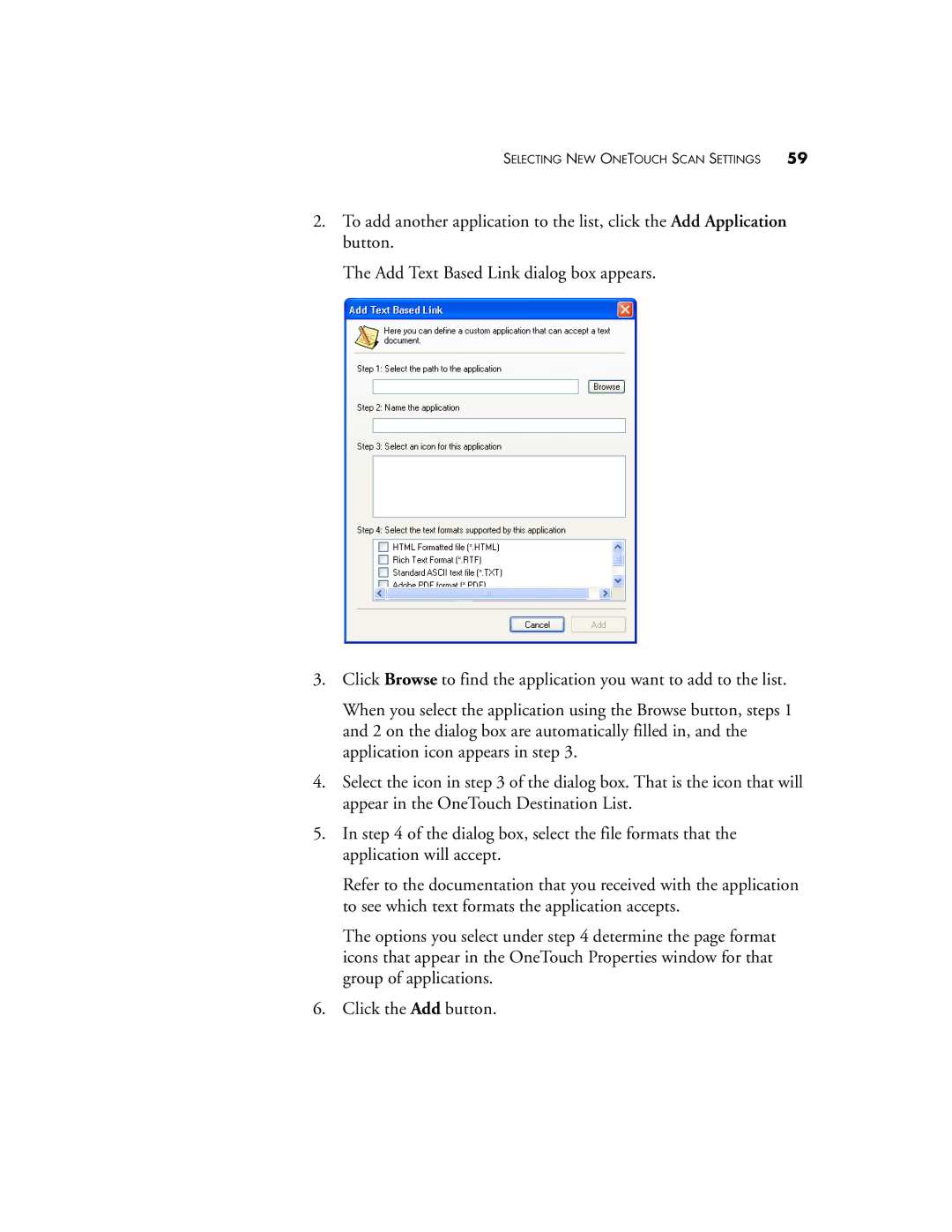 Visioneer XP 300, XP 200, XP 100 manual Selecting NEW Onetouch Scan Settings 