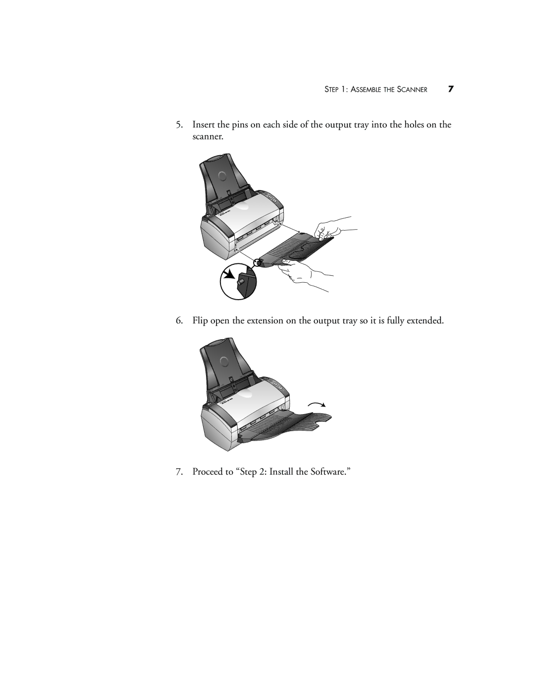 Visioneer XP 470 manual Assemble the Scanner 