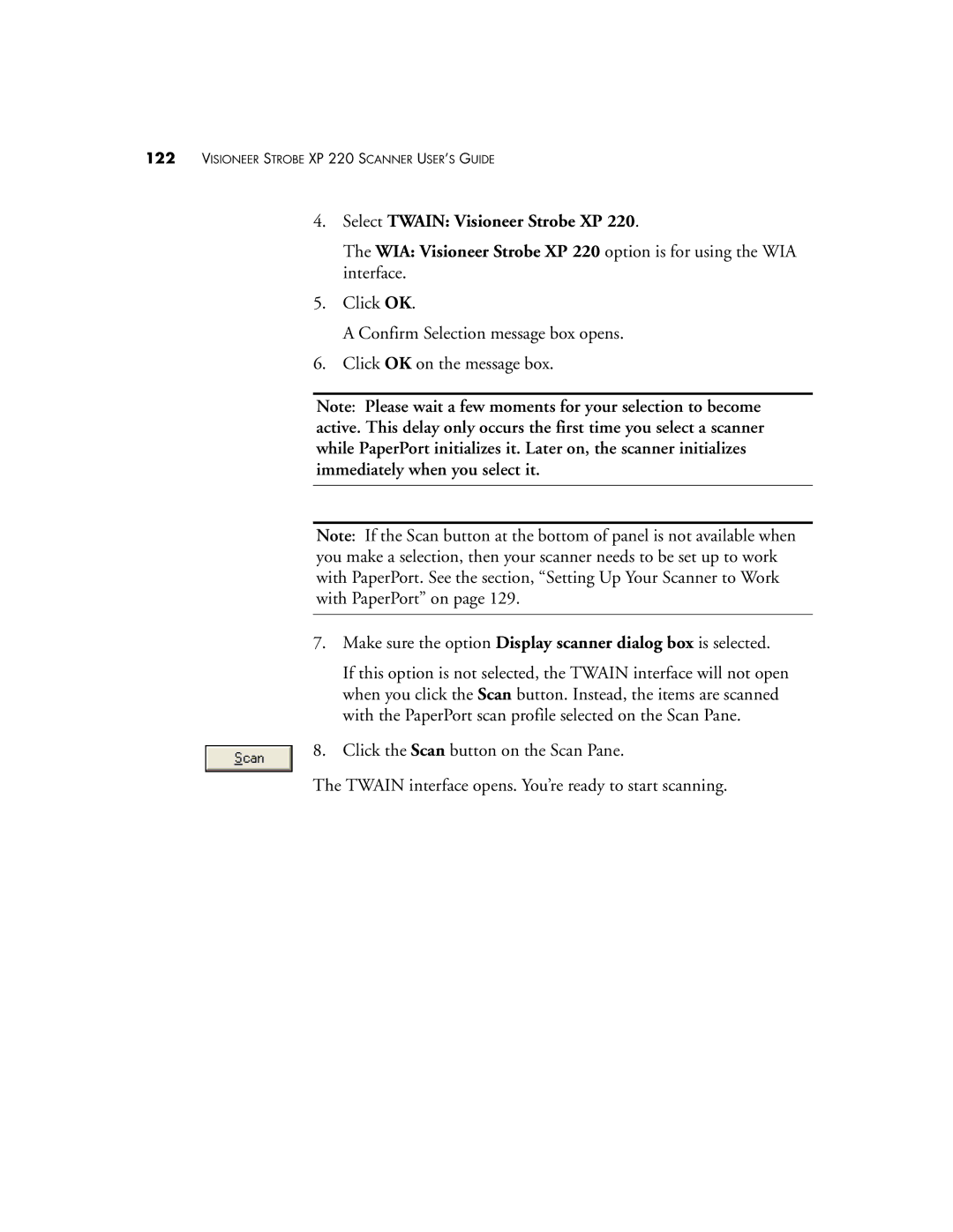 Visioneer XP220 manual Visioneer Strobe XP 220 Scanner USER’S Guide 