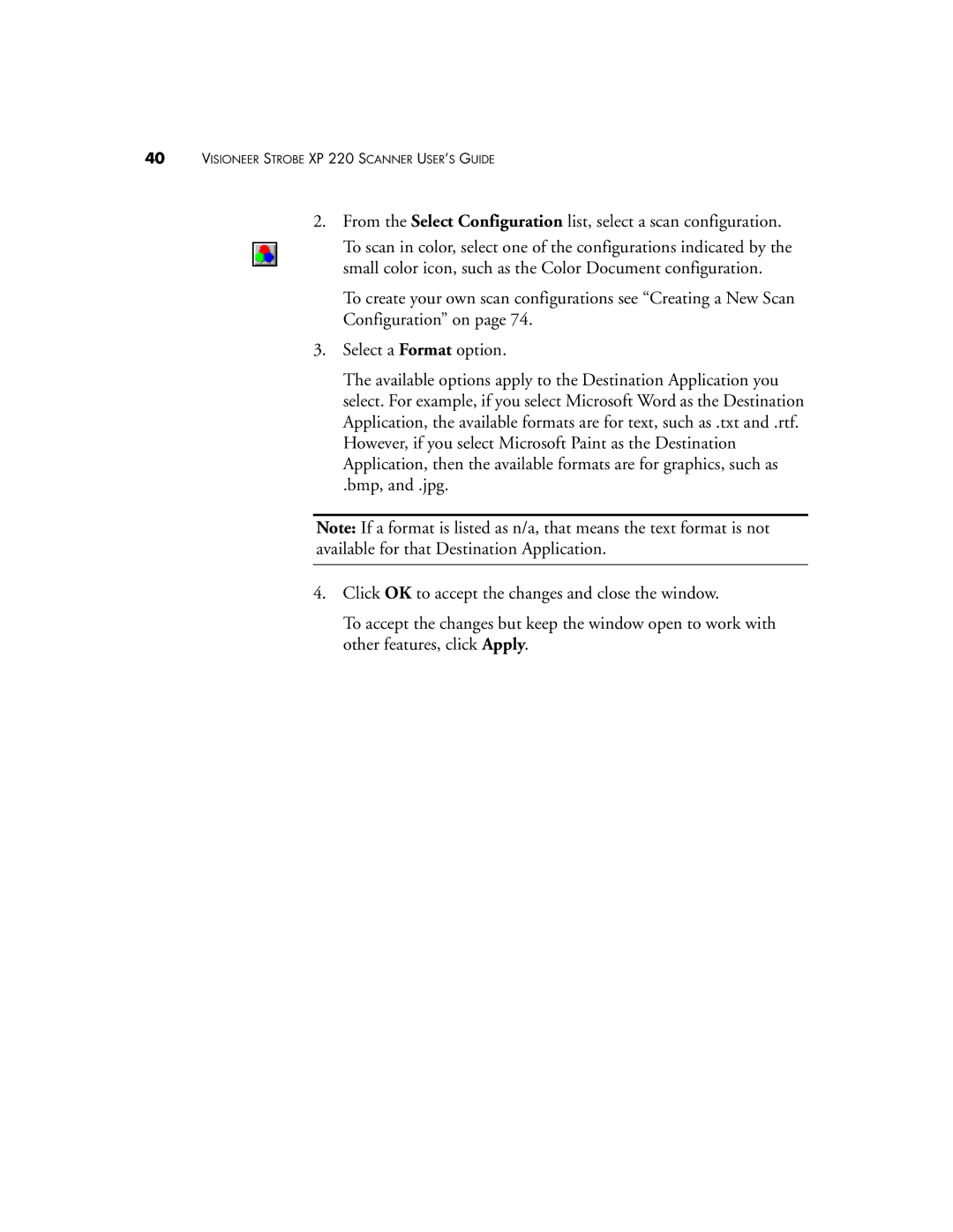 Visioneer XP220 manual Visioneer Strobe XP 220 Scanner USER’S Guide 