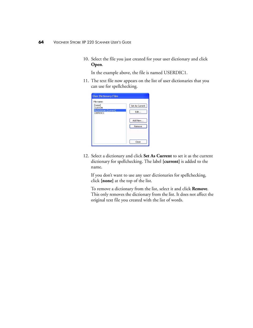 Visioneer XP220 manual Visioneer Strobe XP 220 Scanner USER’S Guide 