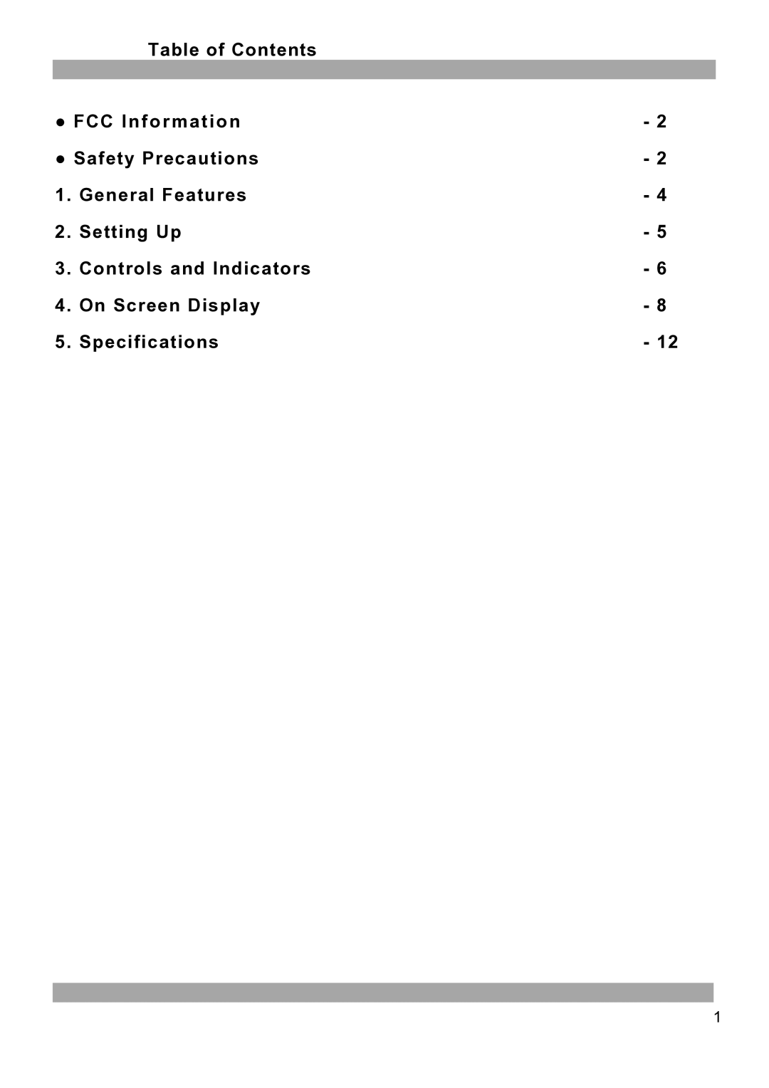 Vista Imaging VFSM15 manual 