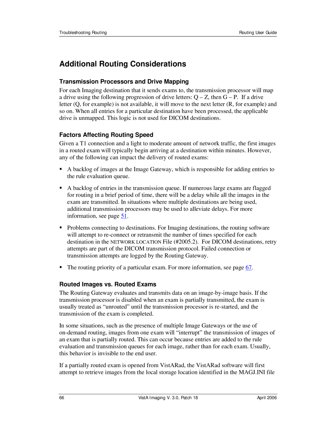 Vista Imaging Vista Routing manual Additional Routing Considerations, Transmission Processors and Drive Mapping 