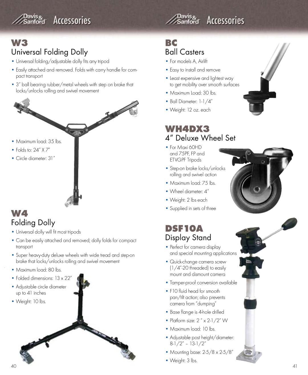 Vista MARK2, VOYAGERNH, VOYAGER3H, TBLTOPPRO, TRAVLRV Universal Folding Dolly, Ball Casters, Deluxe Wheel Set, Display Stand 