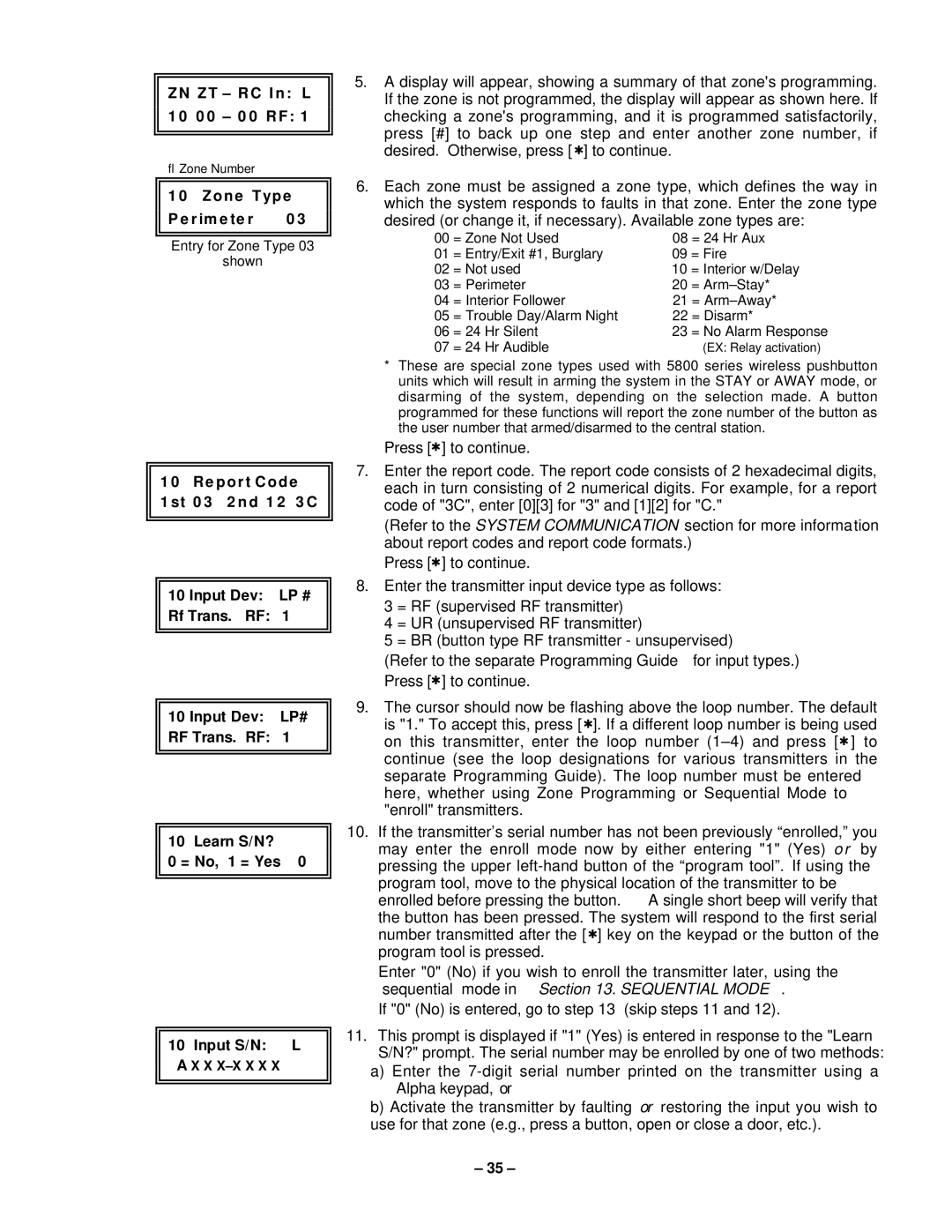 VistaQuest N7227V5 installation instructions ZN ZT RC In L 0 0 0 0 RF 