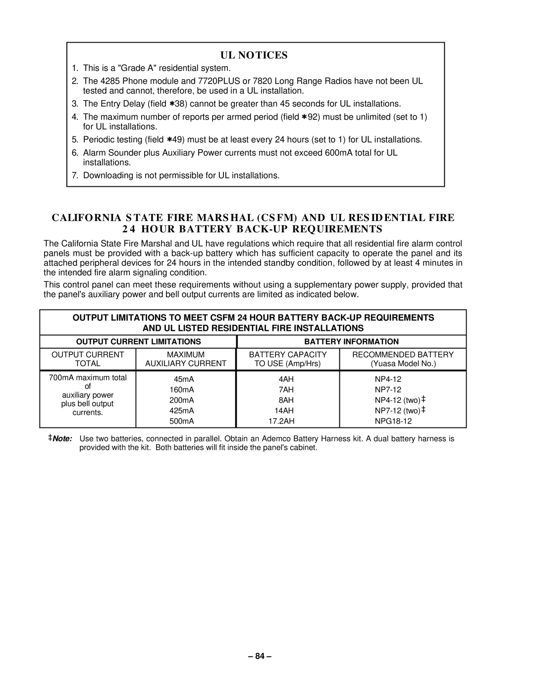 VistaQuest N7227V5 installation instructions UL Notices 