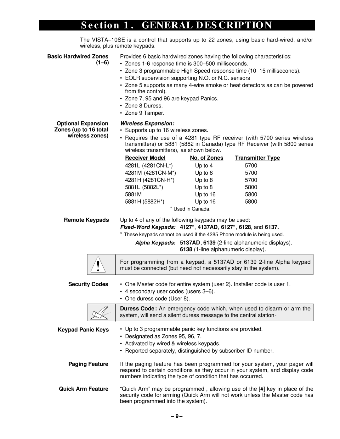 VistaQuest N7227V5 installation instructions General Description, Wireless Expansion 