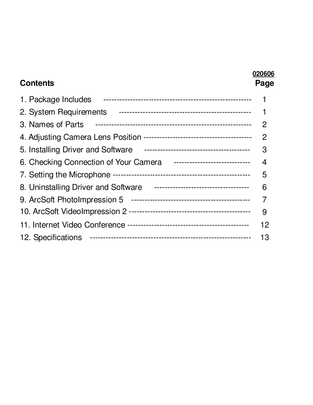 VistaQuest PC30I user manual Contents 