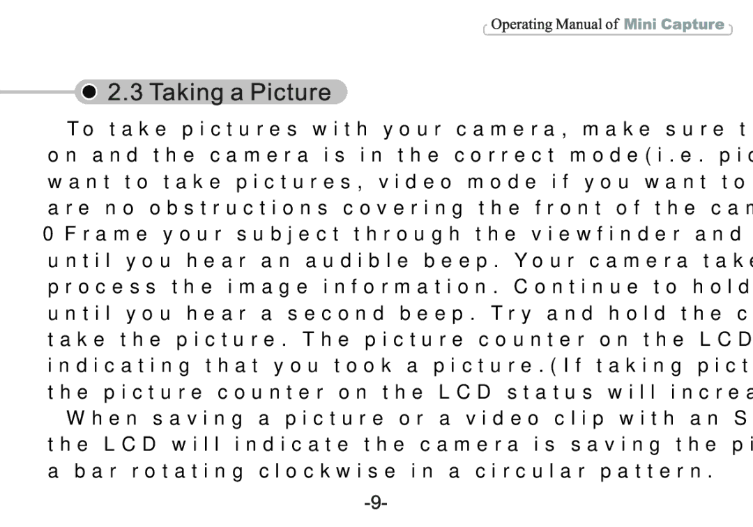 VistaQuest VQ-2005 manual 