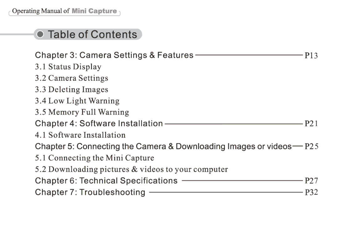 VistaQuest VQ-2005 manual 