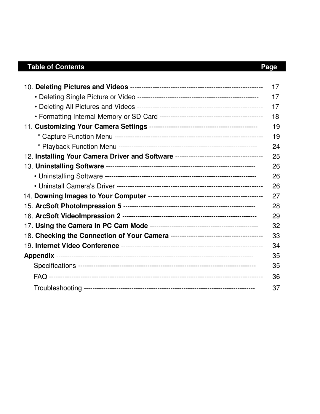 VistaQuest VQ-7015 user manual Installing Your Camera Driver and Software 