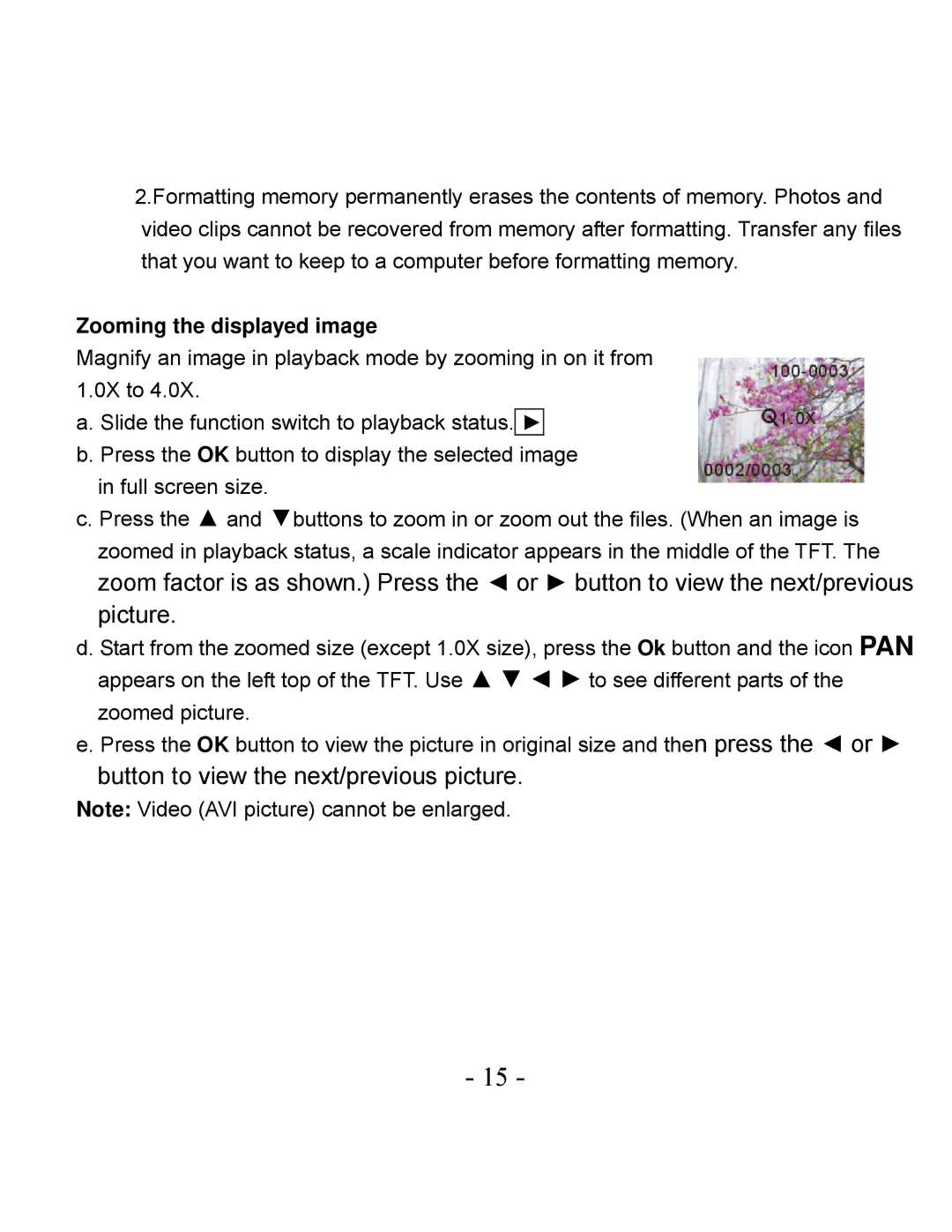 VistaQuest VQ3010 user manual Zooming the displayed image 