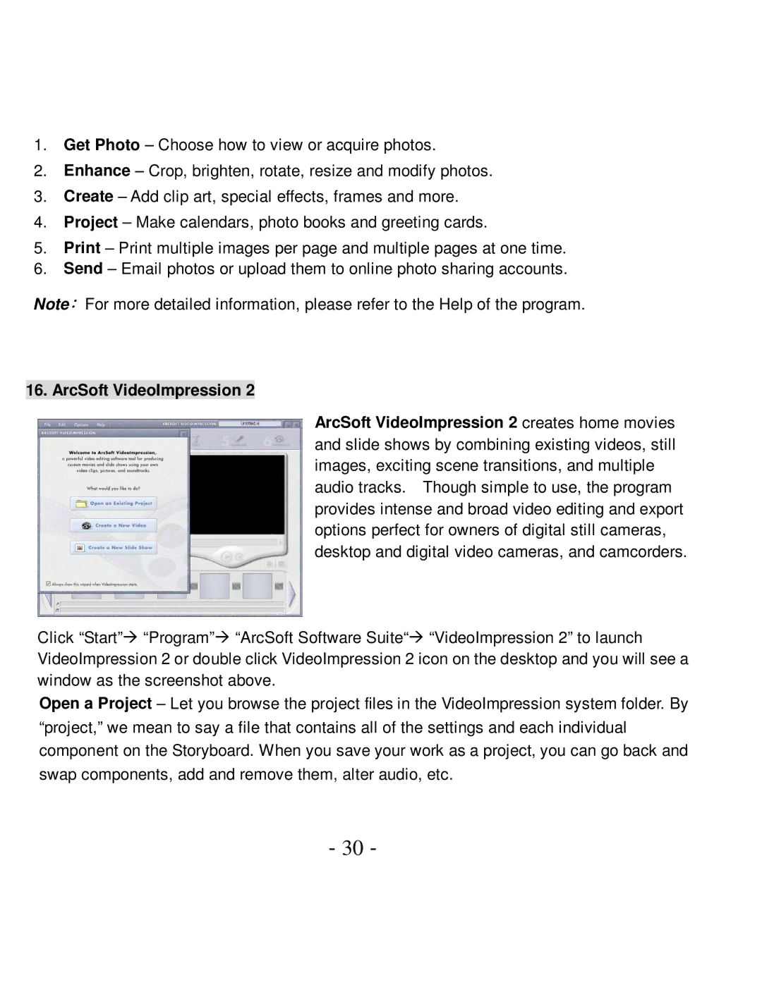 VistaQuest VQ5015 user manual 