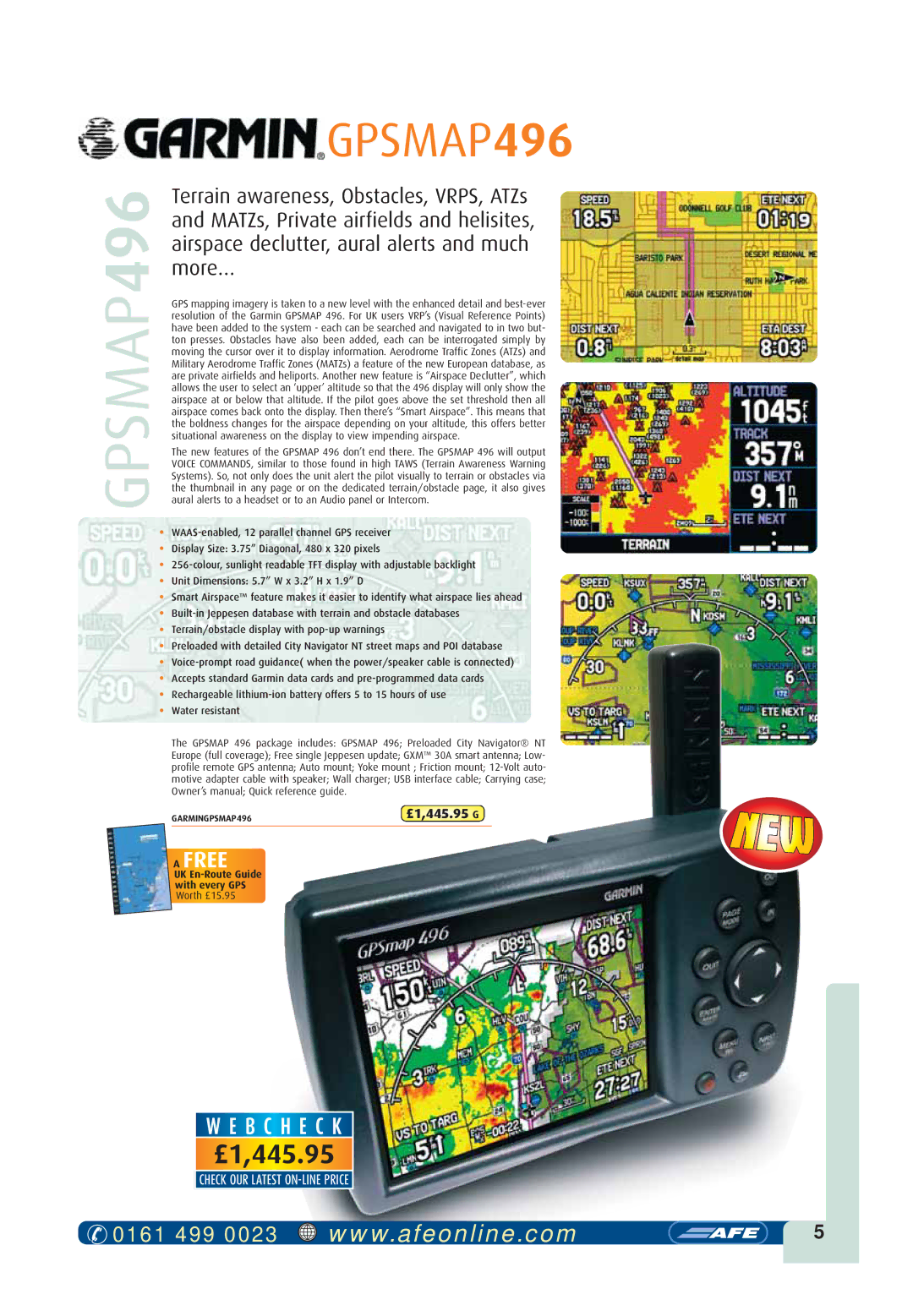 Visual Land GPSMAP 296 owner manual GPSMAP496, £1,445.95 G 