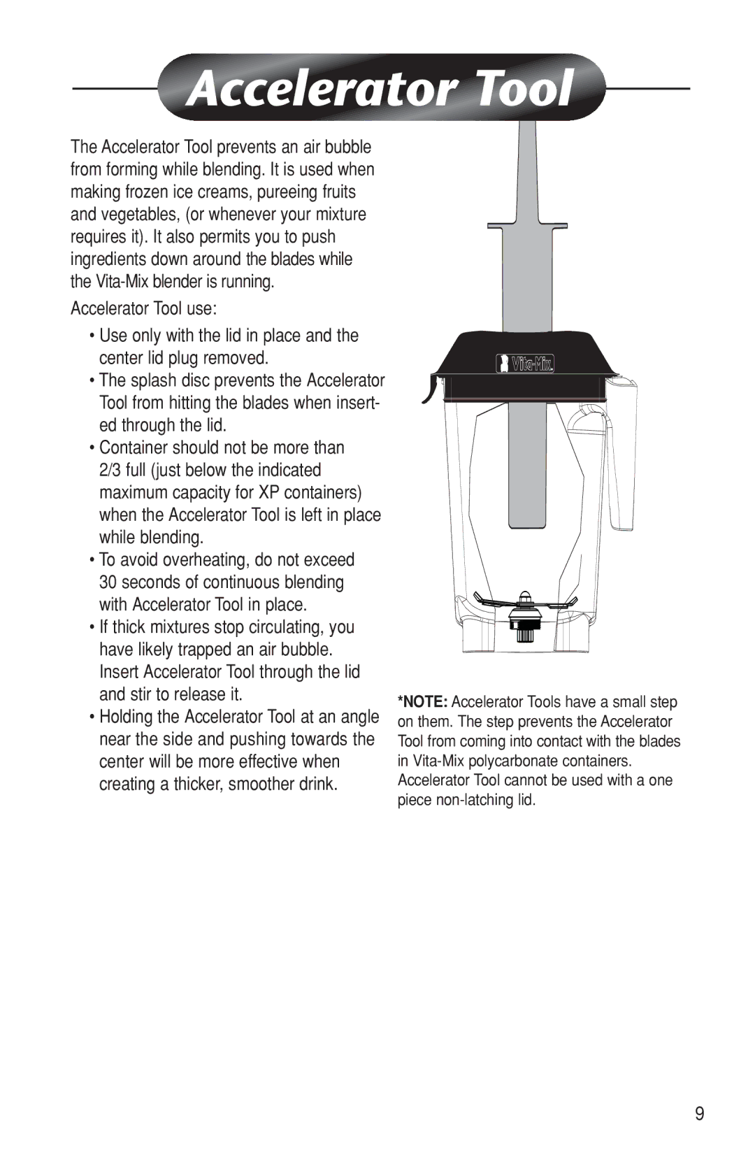 Vita-Mix BarBos MP owner manual 