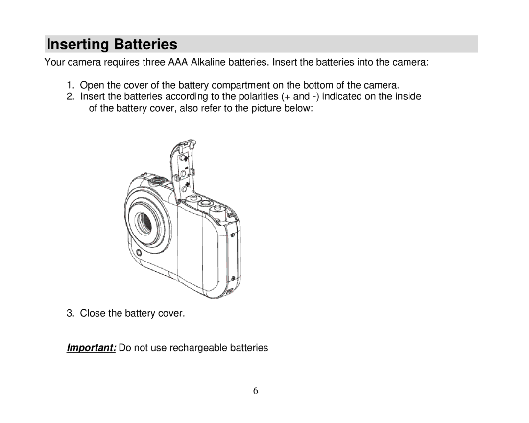 Vivid Audio 25 manual Inserting Batteries 