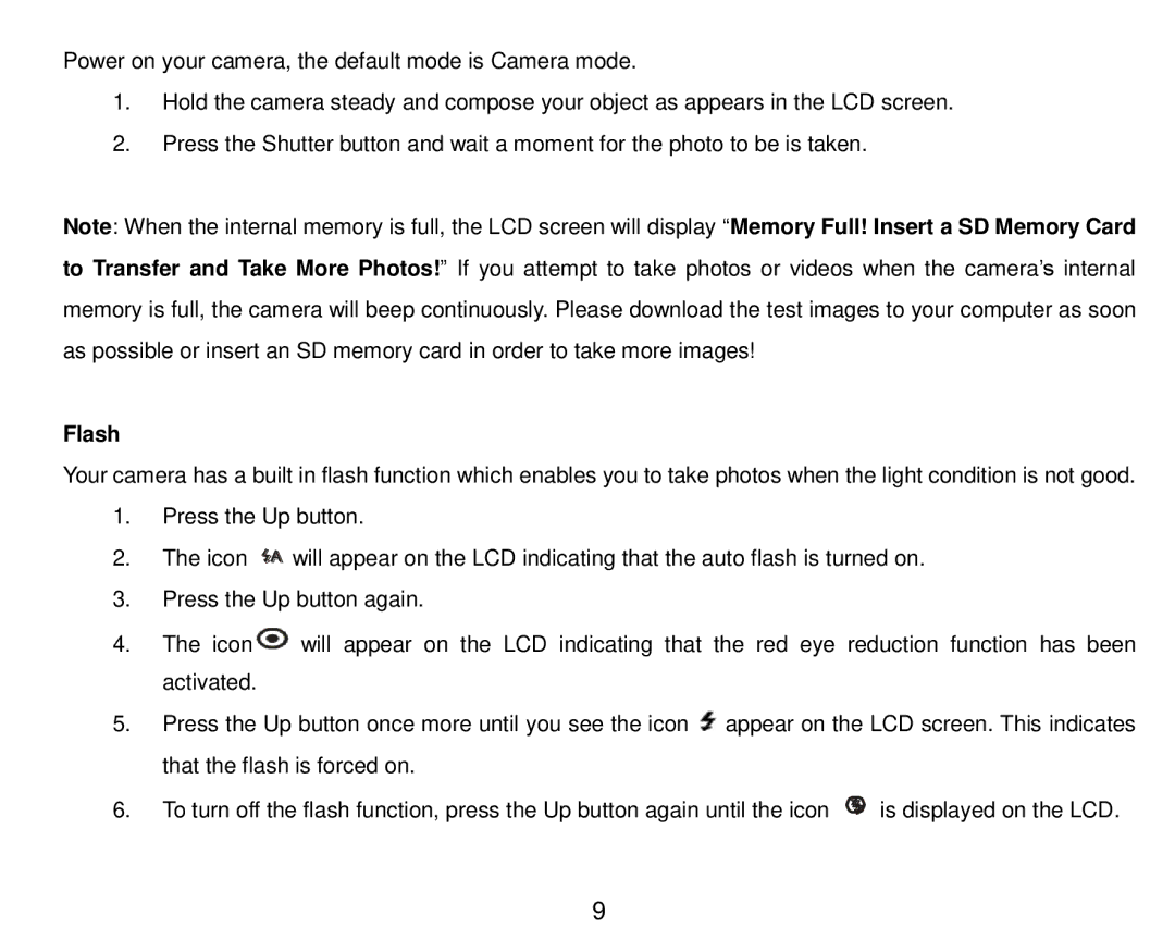 Vivitar 5018 owner manual Flash 