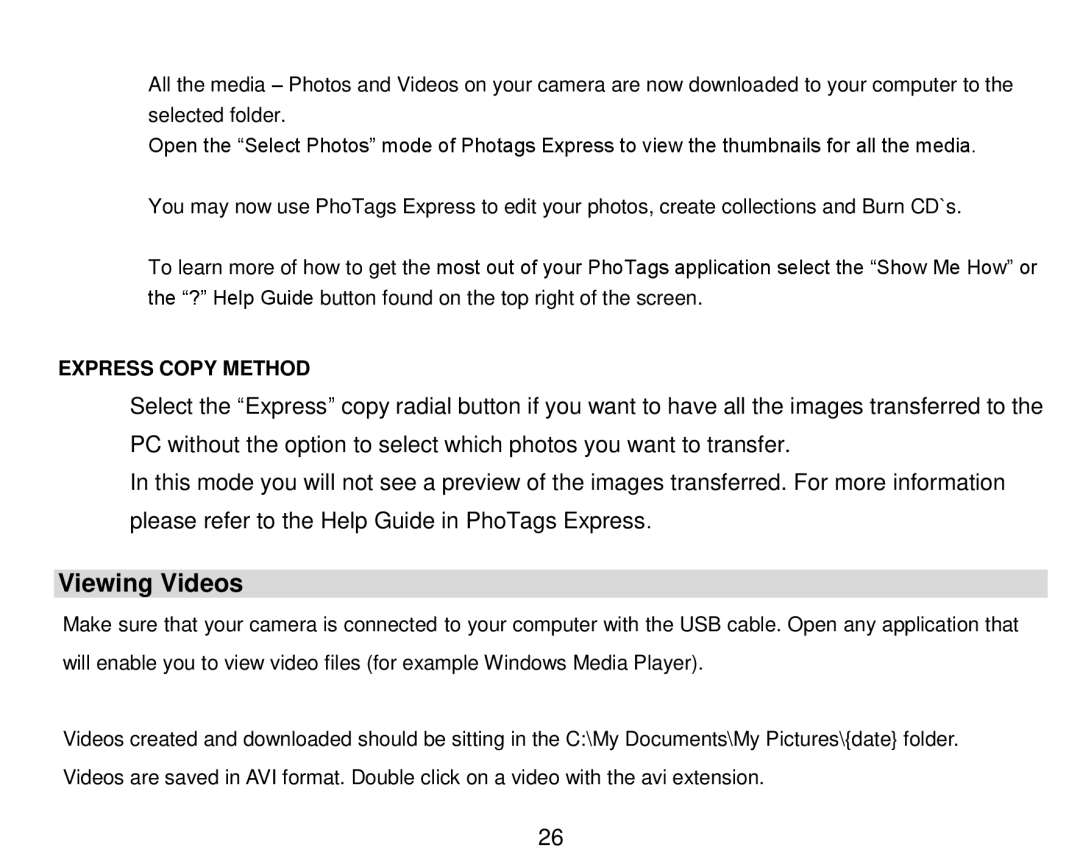 Vivitar 5018 owner manual Viewing Videos 