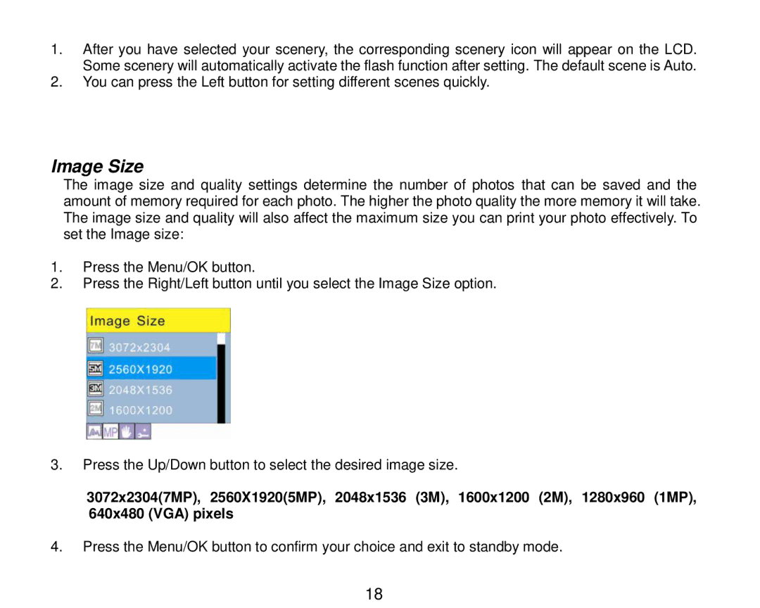 Vivitar 7690 owner manual Image Size 