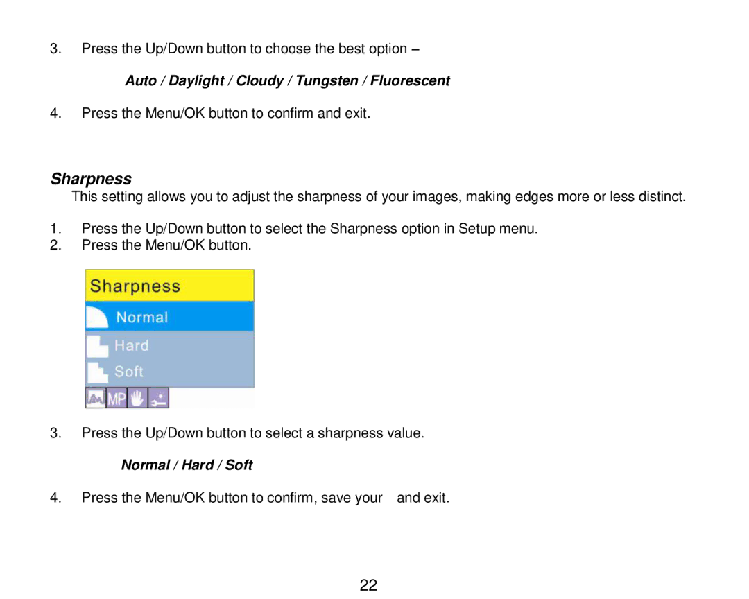 Vivitar 7690 owner manual Sharpness 