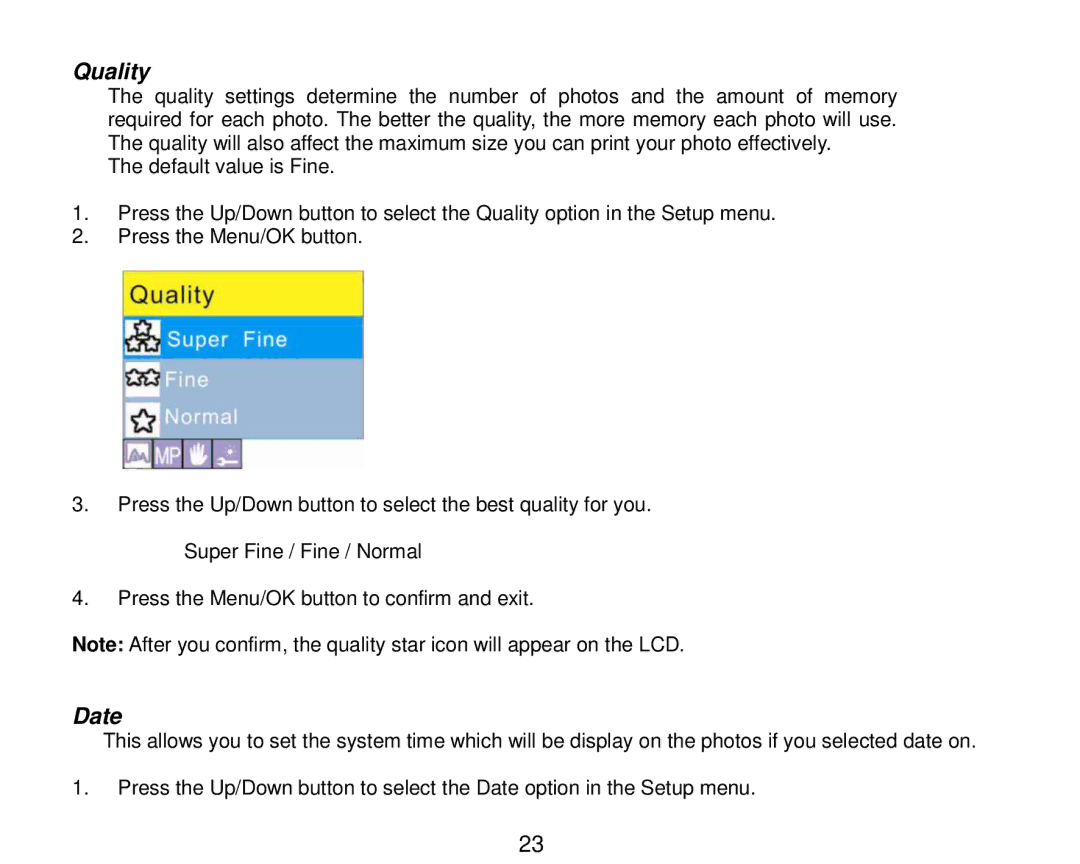 Vivitar 7690 owner manual Quality, Date 