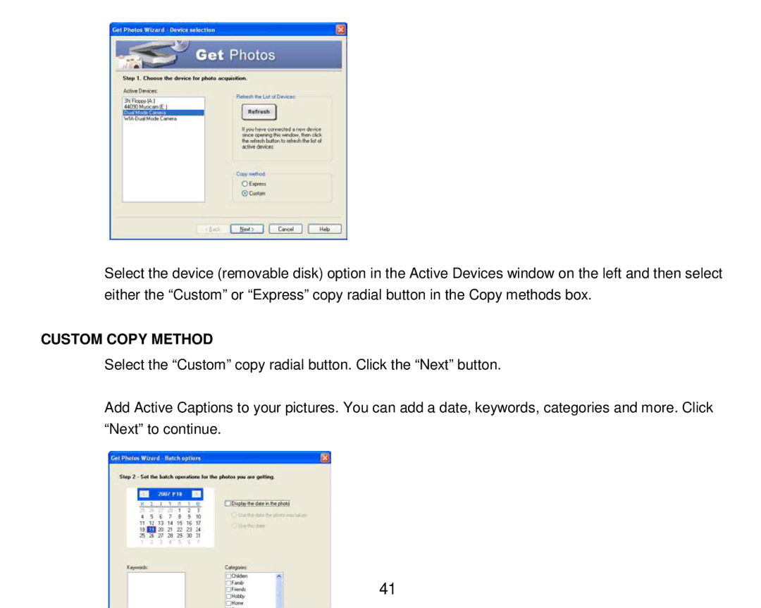 Vivitar 8018 owner manual Custom Copy Method 