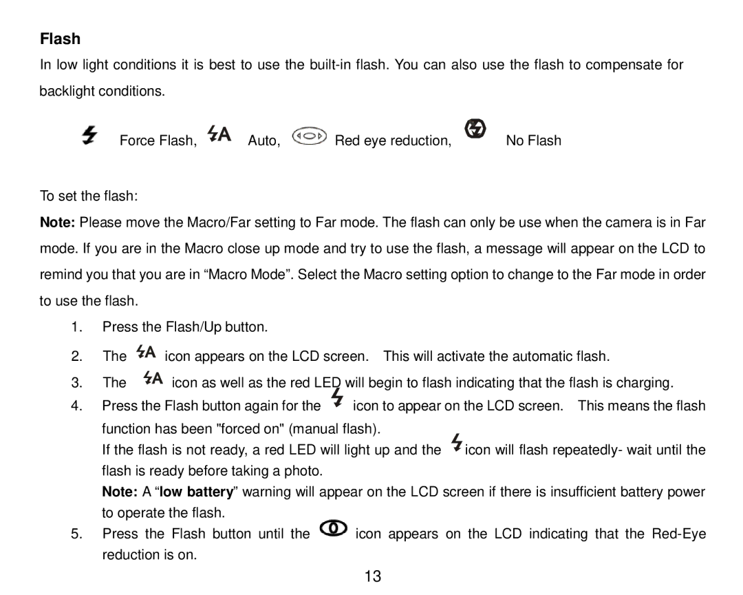 Vivitar 8324 owner manual Flash 