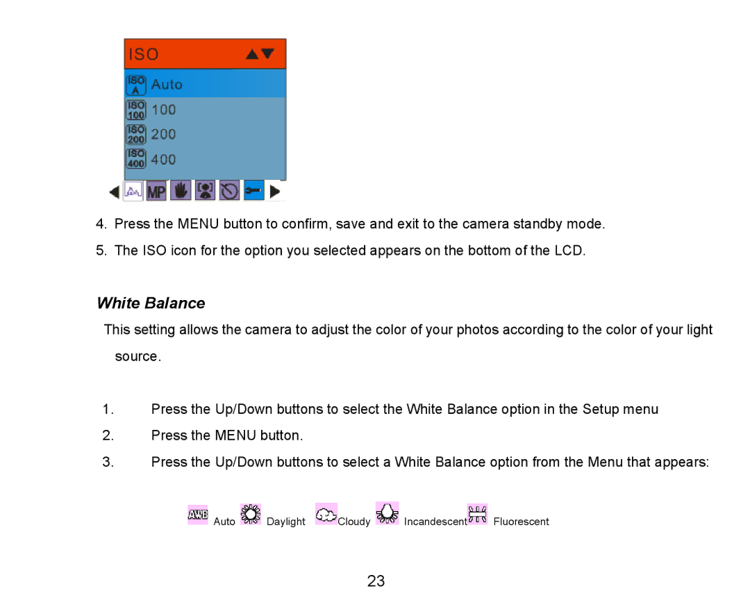 Vivitar 8324 owner manual White Balance 