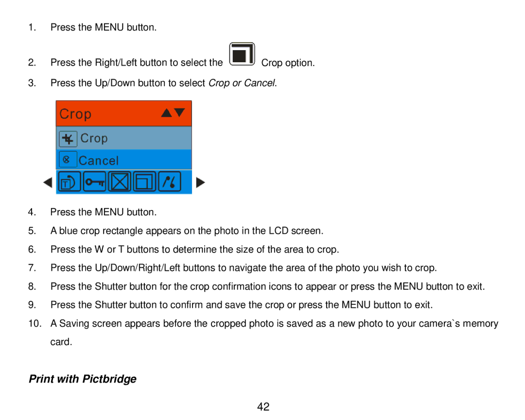 Vivitar 8324 owner manual Print with Pictbridge 