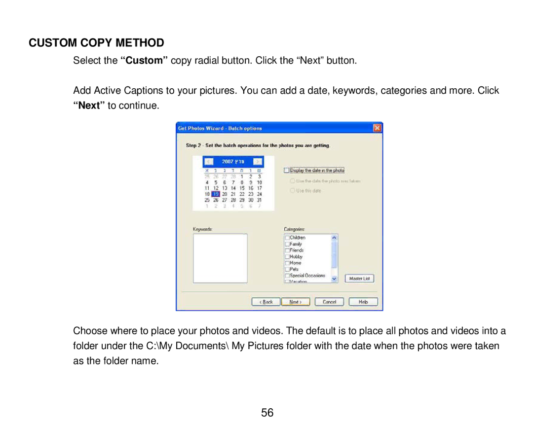 Vivitar 8324 owner manual Custom Copy Method 