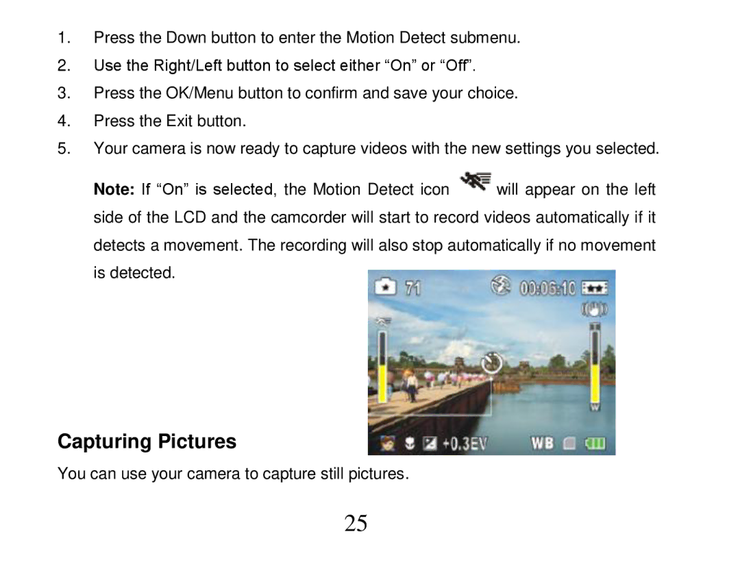 Vivitar 840XHD owner manual Capturing Pictures 