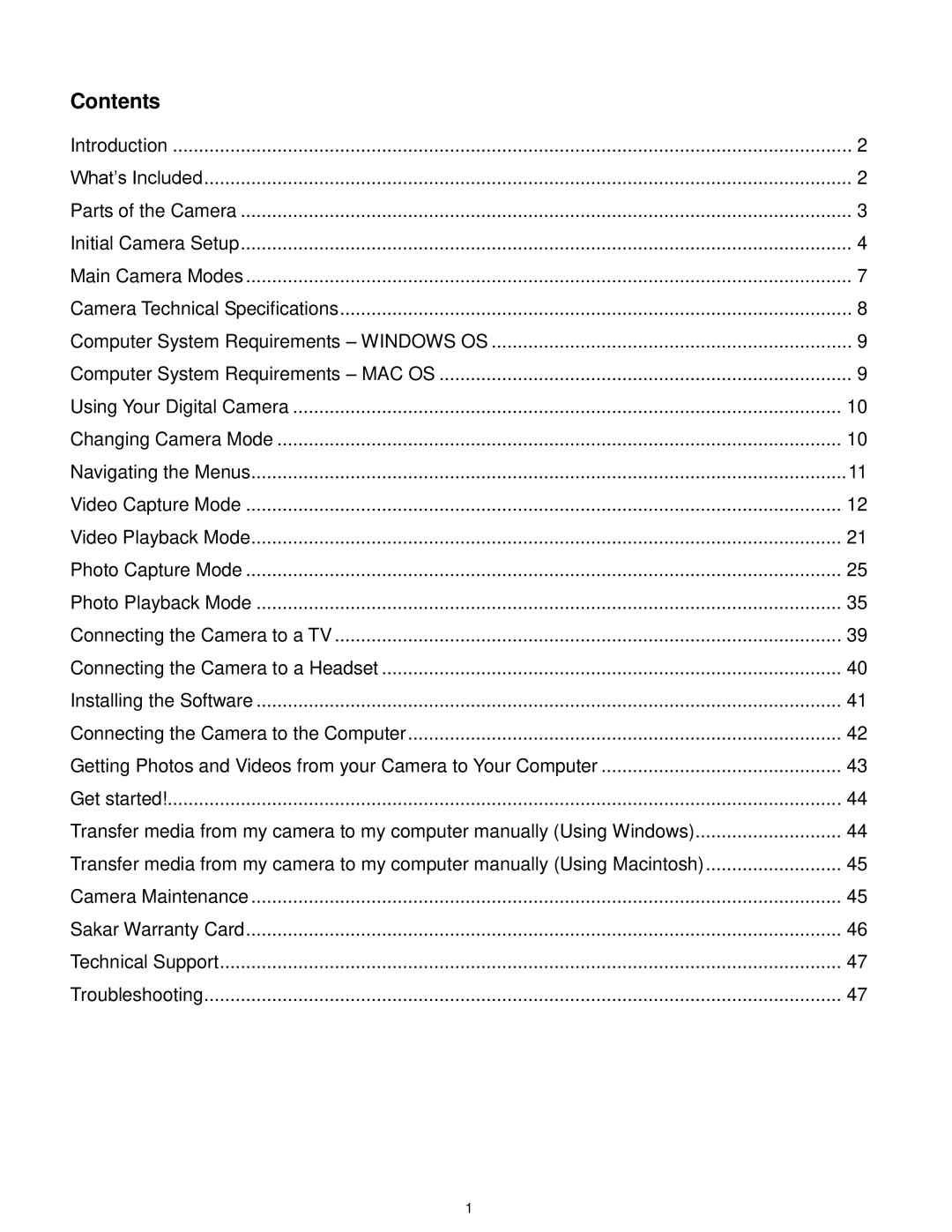 Vivitar DVR 560, DVR560-PNK user manual Contents 