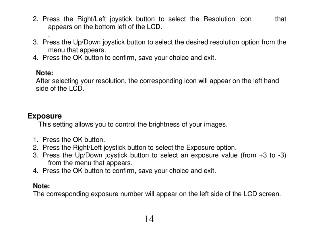 Vivitar DVR 810HD user manual Exposure 