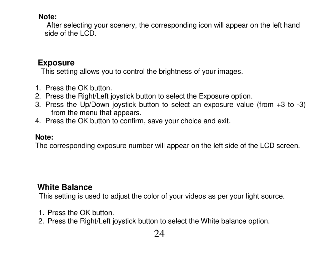 Vivitar DVR 810HD user manual Exposure 