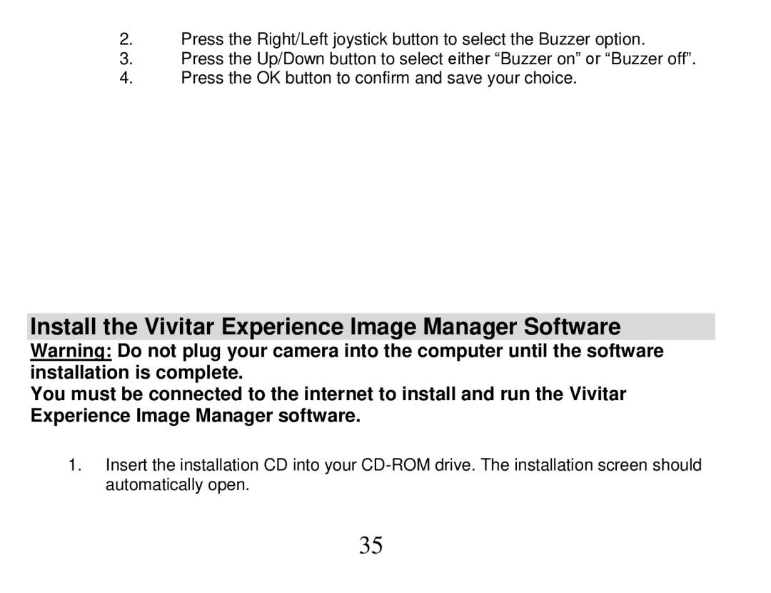 Vivitar DVR 810HD user manual Install the Vivitar Experience Image Manager Software 