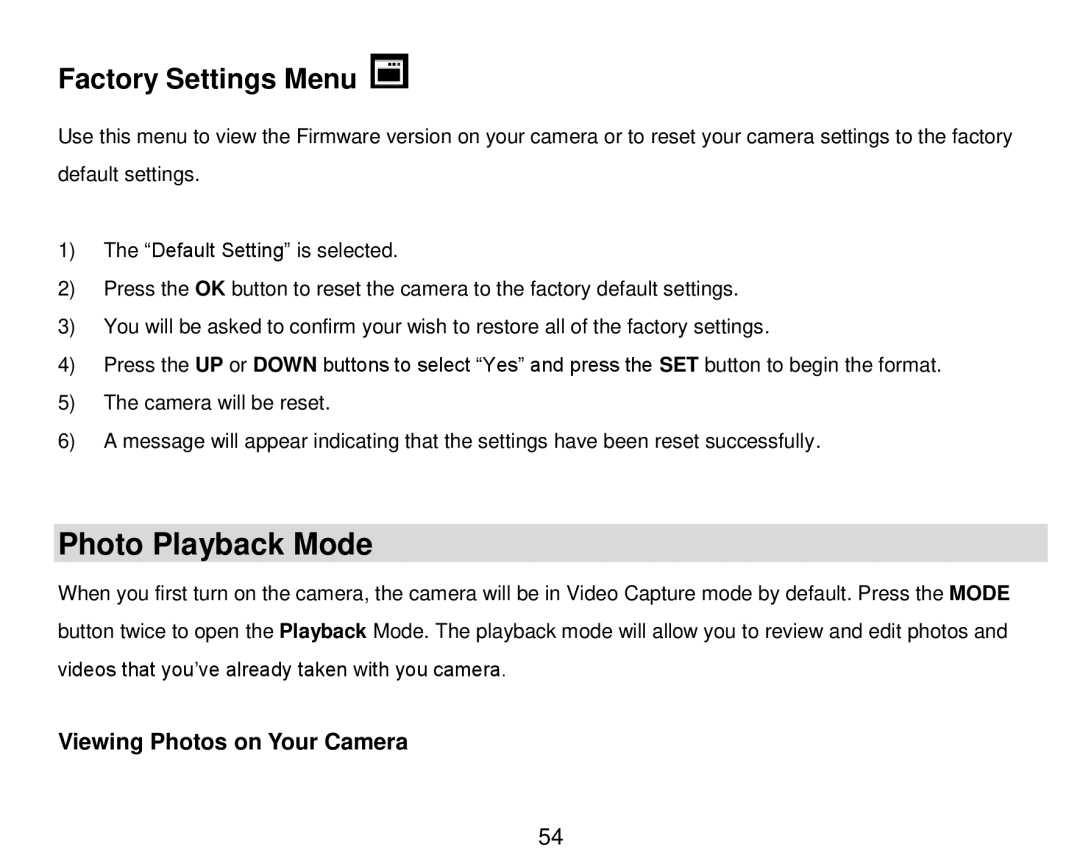 Vivitar DVR 910HD user manual Photo Playback Mode, Viewing Photos on Your Camera 