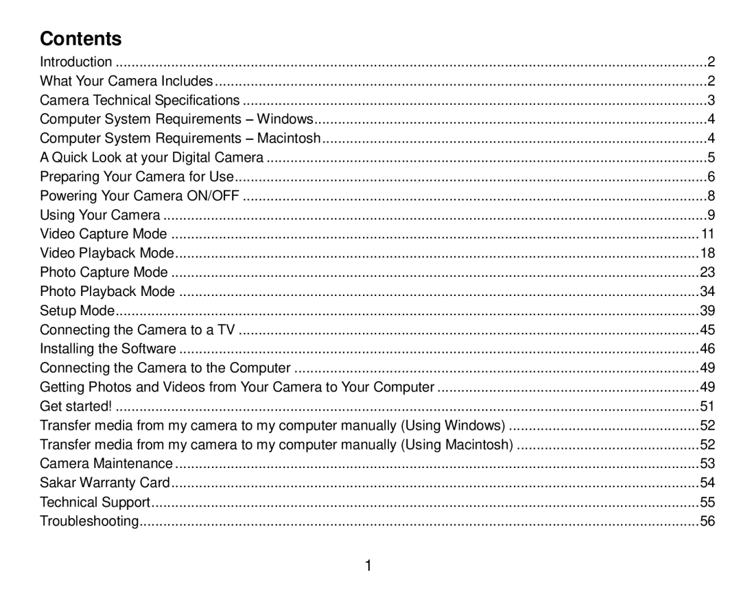 Vivitar DVR 920HD user manual Contents 