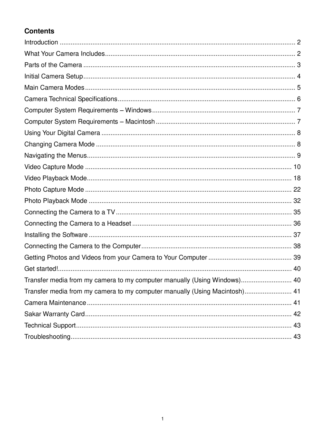 Vivitar DVR650 user manual Contents 