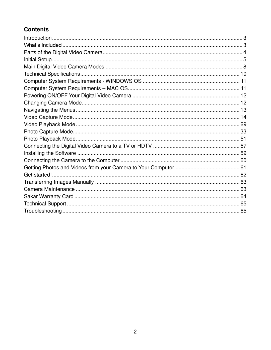 Vivitar DVR940HXD-BLK, DVR 940HD user manual Contents 