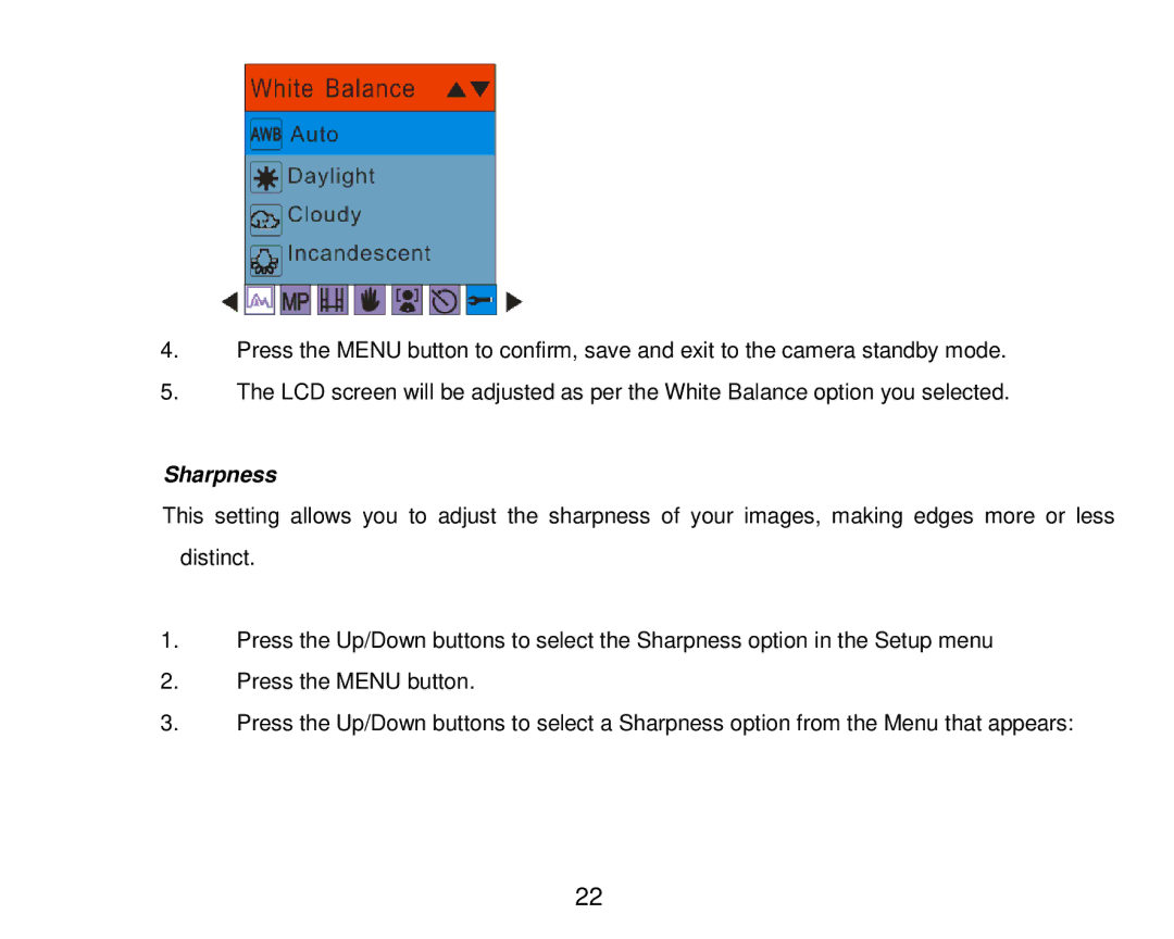 Vivitar T024 user manual Sharpness 