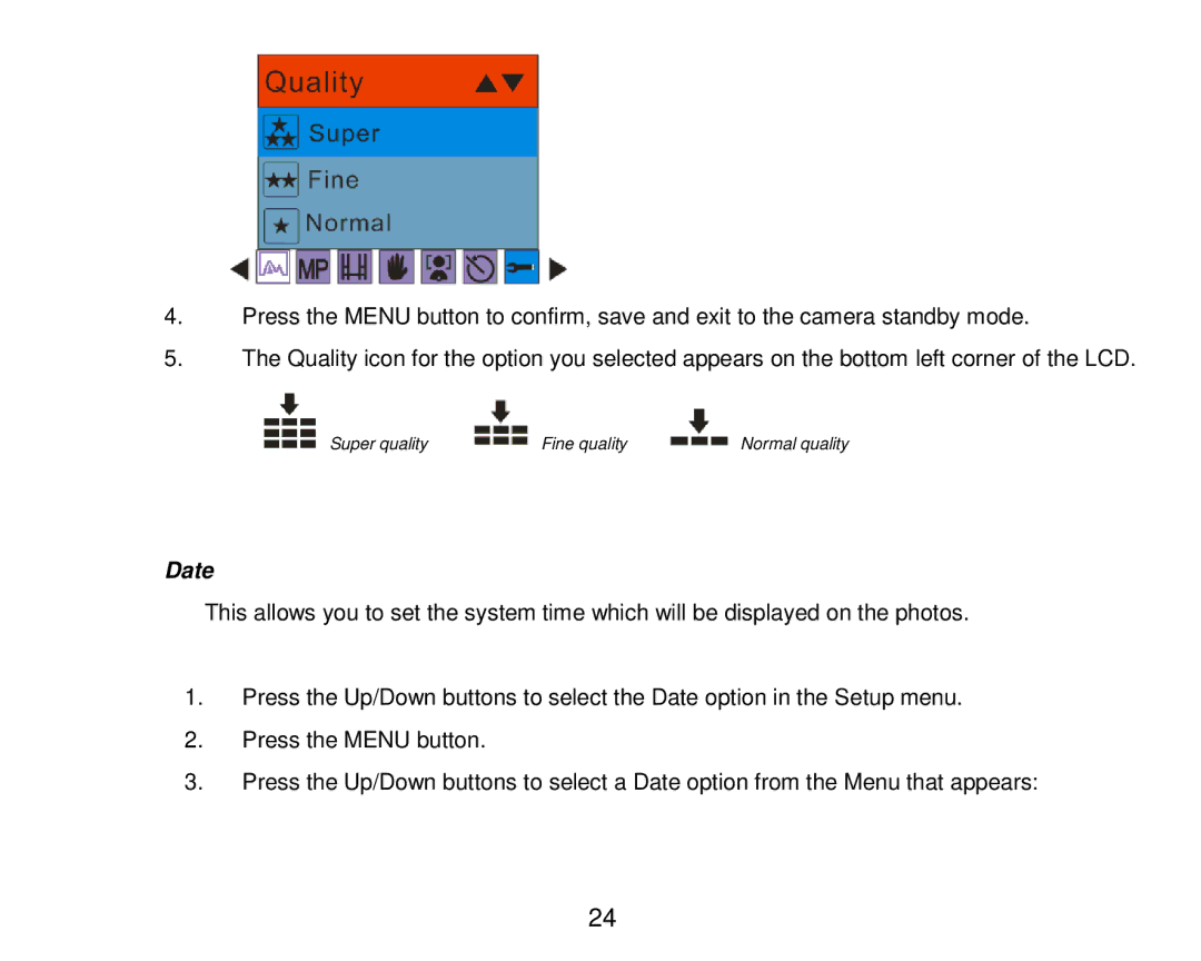 Vivitar T024 user manual Date 